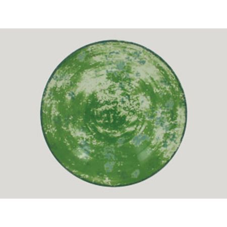 Тарелка RAK Porcelain Peppery Coupe круглая глубокая 1,9 л, d 30 см, зеленый цвет