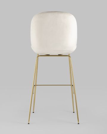 Стул барный Beetle со спинкой бежевый