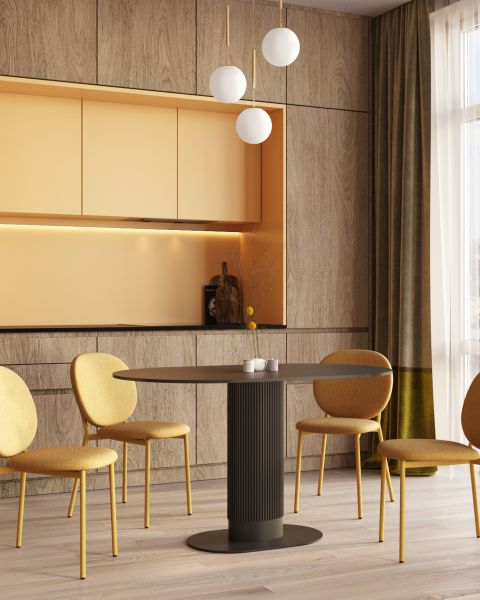 Стол обеденный Mystery 130*80 черный