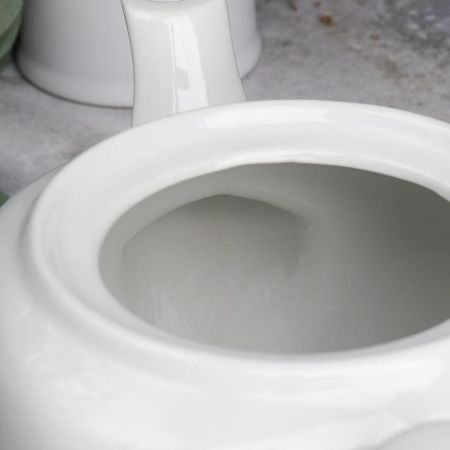 Чайник 500 мл d 11,8 см h11,4 см с фильтром белый фарфор P.L. Proff Cuisine [1]