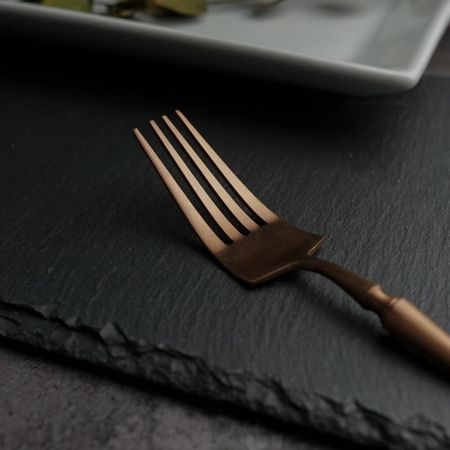 Вилка столовая 21 см матовая цвет медь PVD 1920-Copper P.L. [12]