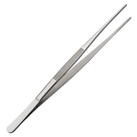 Щипцы (пинцет) 25 см. прямые, нерж. MGsteel /1/100/