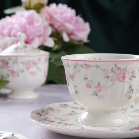 Чайная пара 200 мл d 9,3 см h7,3 см Retro Ritz-La Vie En Rose Noble [6]