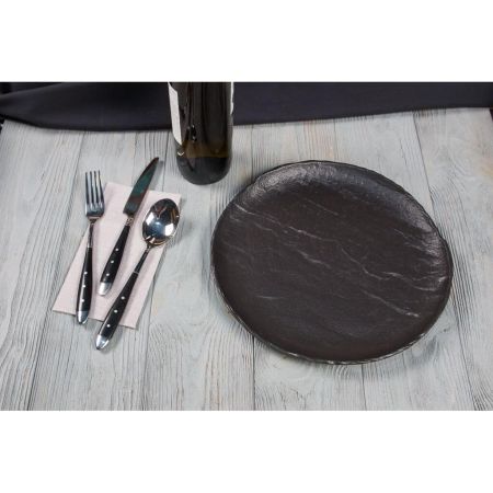 Тарелка d 29 см Uneven Side Black Raw Stellar P.L. Proff Cuisine [3]