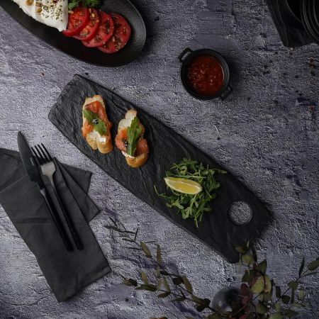 Блюдо прямоугольное 42,5*13 см h1,4 см Black Raw Stellar P.L. Proff Cuisine [1]
