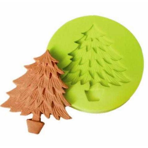 Форма кондитерская "Елка" d 6*0,5 см (5*4 см) силикон P.L.