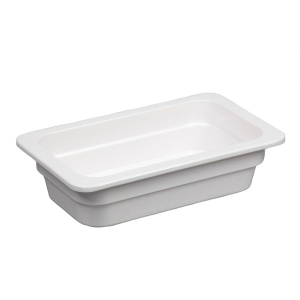 Гастроемкость 1/4 h65 мм пластик меламин 263*159*65 мм White P.L. Proff Cuisine