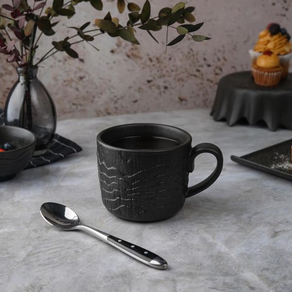 Кружка 370 мл d 9,7 см h8 см Black Raw Wood P.L. Proff Cuisine [6]