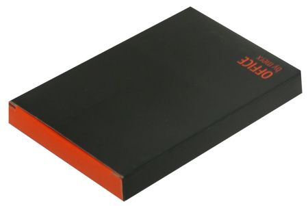 Визитница  черная, нержавеющая сталь и PVC