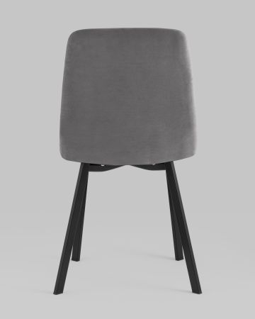 Стул Oliver Square велюр темно-серый