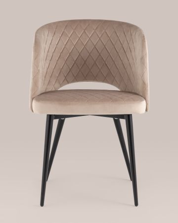 Стул-кресло Дарелл велюр бежевый