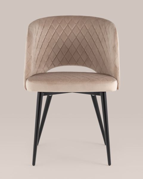 Стул-кресло Дарелл велюр бежевый