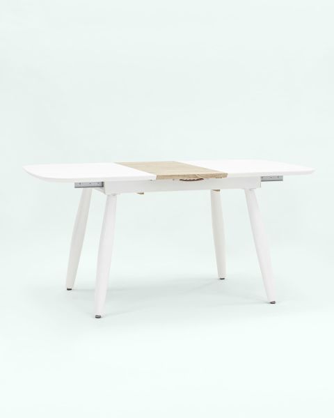 Стол обеденный Чикаго раскладной 120-160*90 белый