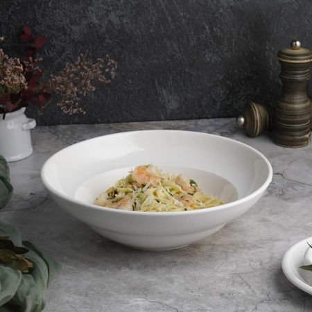 Тарелка глубокая 450 мл d 23 см h7 см для пасты, для супа белая фарфор P.L. Proff Cuisine [4]