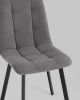 Стул Oliver Square велюр темно-серый