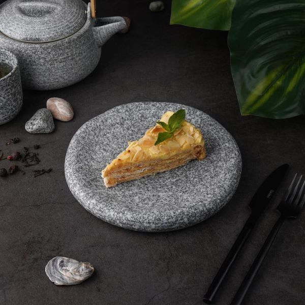 Блюдо круглое d 20,7 см h2,7 см Stone Untouched Taiga P.L. Proff Cuisine [1]