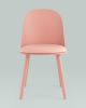Стул Fog с подушкой пластик пыльно-розовый