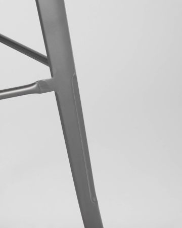 Стул барный TOLIX серебристый матовый