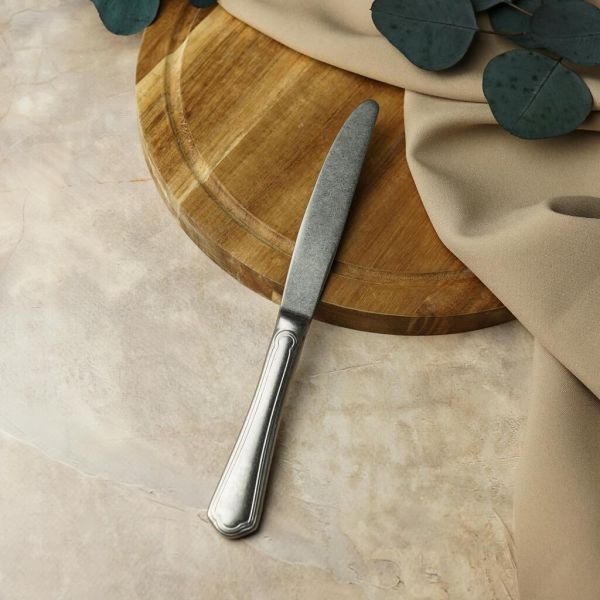 Нож столовый 23 см матовый серый цвет Vintage Style Noble [12]