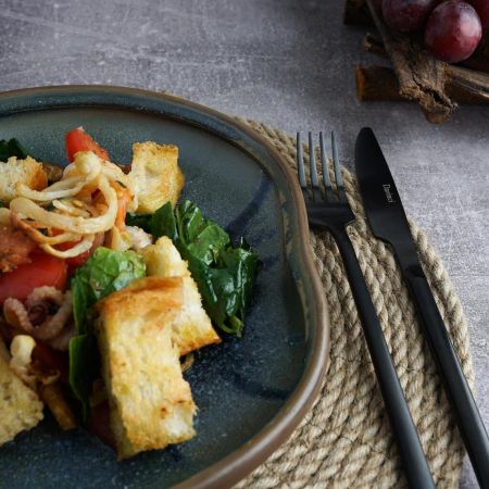 Салатник 500 мл 22,9*21,5 см h3,2 cм Village Purple New Brown Taiga P.L. [4]