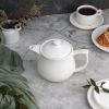 Чайник 700 мл d 11,5 см h10,4 см белый фарфор P.L. Proff Cuisine [1]