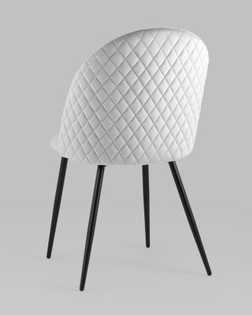 Стул Lilly велюр серебристый