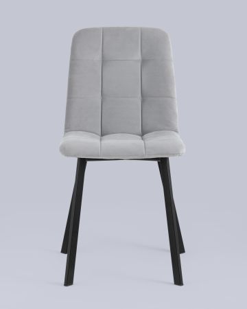 Стул Oliver Square велюр светло-серый