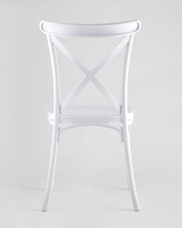 Стул Кроссбэк пластиковый белый