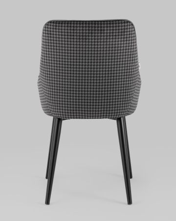 Стул Джоан велюр серый гусиная лапка