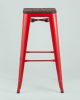Стул барный TOLIX WOOD красный глянцевый