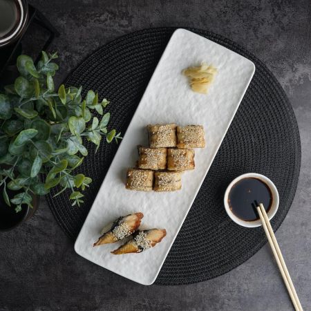 Блюдо прямоугольное 36*13 см h2 см White Matt Panasia P.L. Proff Cuisine [4]