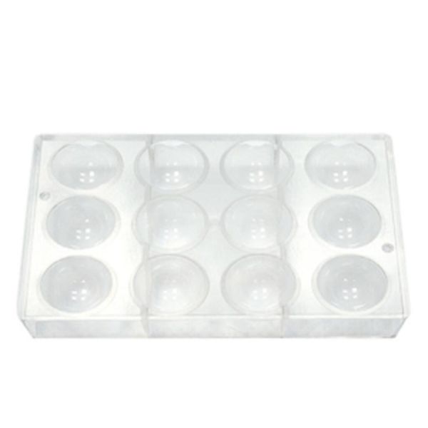 Форма для шоколада "Полусфера", 12 ячеек 50*25 мм, поликарбонат, P.L. Proff Cuisine