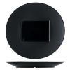 Тарелка 29*28 см овальная с прямоуг. центром 15*11 см Black фарфор P.L. Proff Cuisine [1]
