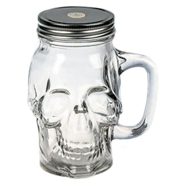 Банка для подачи коктейлей 450 мл "Череп" Skull d 10,1 см h15 см P.L. - BarWare [1]