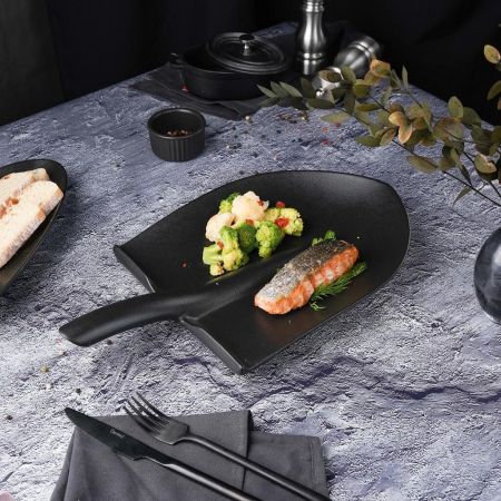 Блюдо "Лопата" 40*23*3,5 см черное Black Raw Stellar P.L. Proff Cuisine [1]