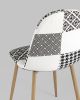 Стул Валенсия пэчворк черно-белый