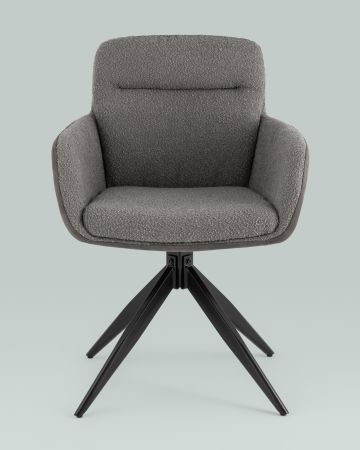 Стул обеденный Waldo серый с серой экокожей