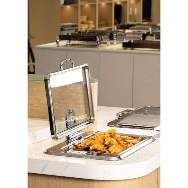 Мармит электрический 9 л 1/1*65 встраиваемый сухой нагрев без воды откидная крышка "KASA" SUNNEX