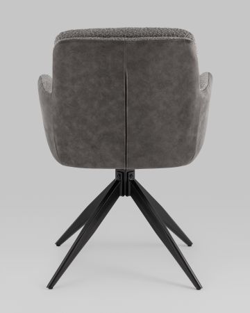 Стул обеденный Waldo серый с серой экокожей