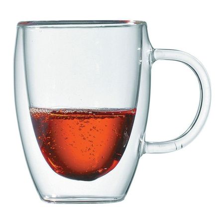 Кружка 350 мл Classic Coffee прозрачная d 8,2 см h11,5 см термостекло P.L. [1]