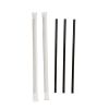 Трубочки 0,8*24 см прямые в инд. упаковке 250 шт черные пластик P.L.