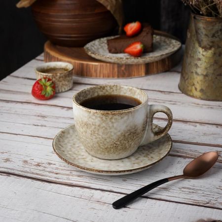 Чайная пара 330 мл d 9,8 см h7,5 см Brown Spider Silk P.L. Proff Cuisine [4]