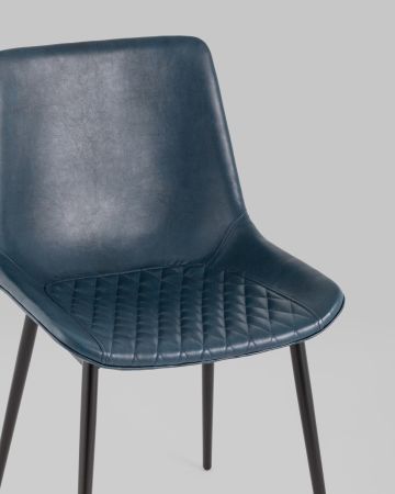 Стул Деймон экокожа тёмно-синий