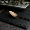 Ложка чайная 16,1 см матовая медный цвет черная ручка PVD Provence P.L. [12]
