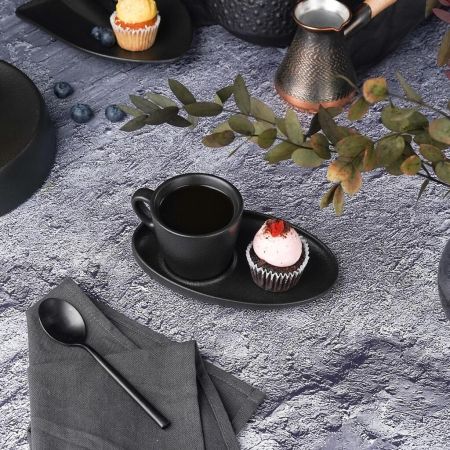 Кофейная пара 100 мл d 6,8 см h6 см Espresso Black Raw Stellar P.L. Proff Cuisine [6]