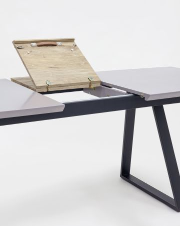 Стол обеденный Детройт раскладной 160-200*90 серый