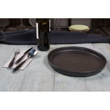 Тарелка с бортом d 27 см h2,8 см Smooth Black Raw Stellar P.L. Proff Cuisine [3]