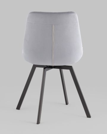 Стул вращающийся Флекс велюр велютто серый