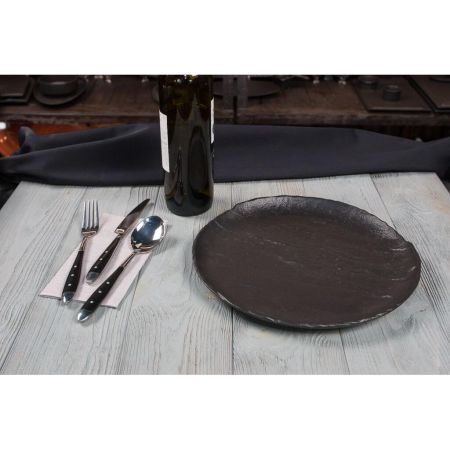 Тарелка d 29 см Uneven Side Black Raw Stellar P.L. Proff Cuisine [3]