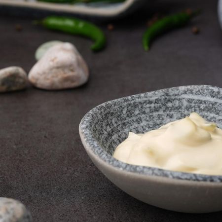 Соусник  45 мл 7,7*7,2 см h3,2 см овальный фарфор Stone Untouched Taiga P.L. Proff Cuisine [1]